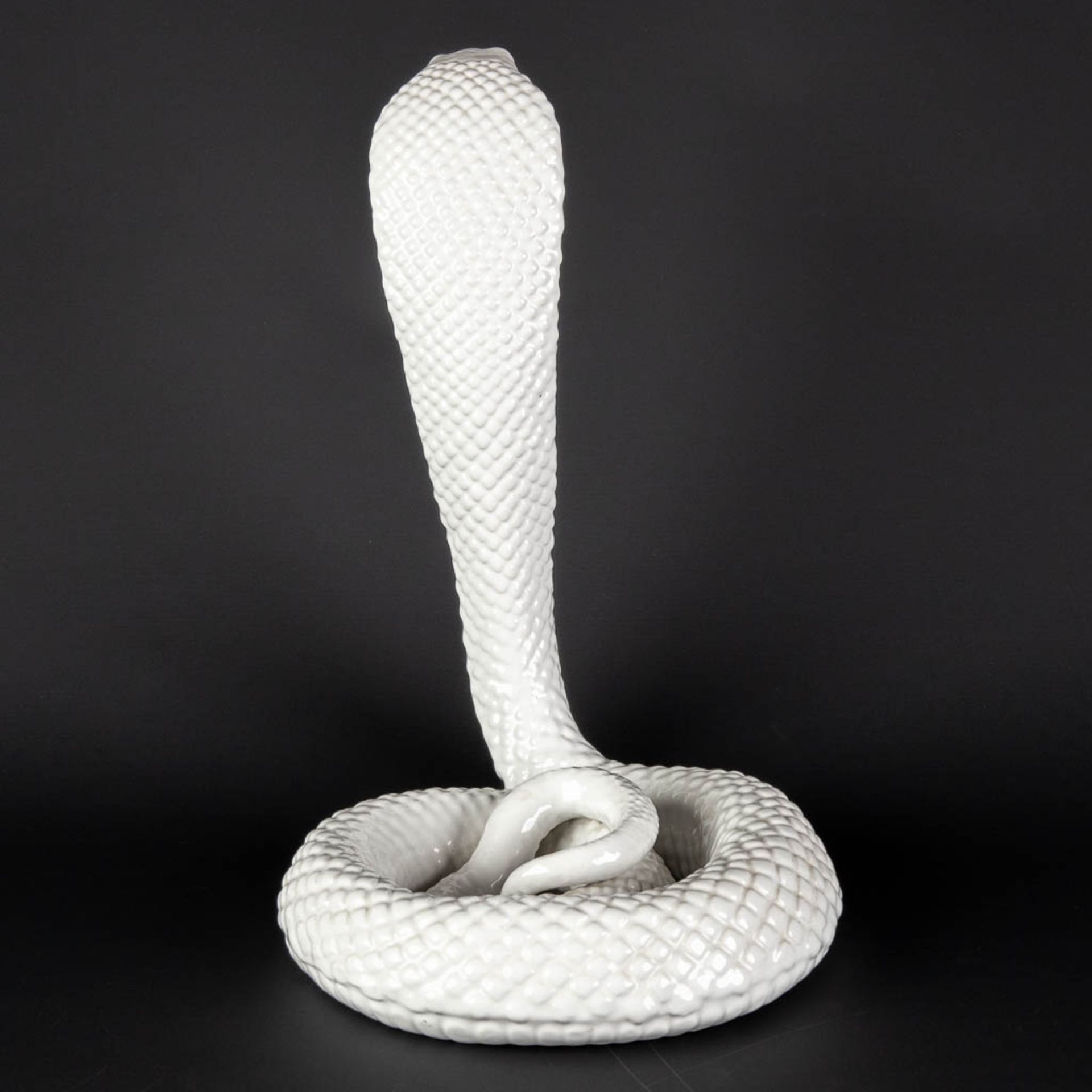 Tommaso BARBI (XX) 'Cobra', glazed ceramics. (D:23 x W:32 x H:38 cm) - Image 5 of 10