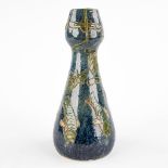 Léo MAES-VEREENOOGHE (XIX-XX)(Attr.) Flemish Earthenware vase wit fish decor. (H:34 x D:15 cm)