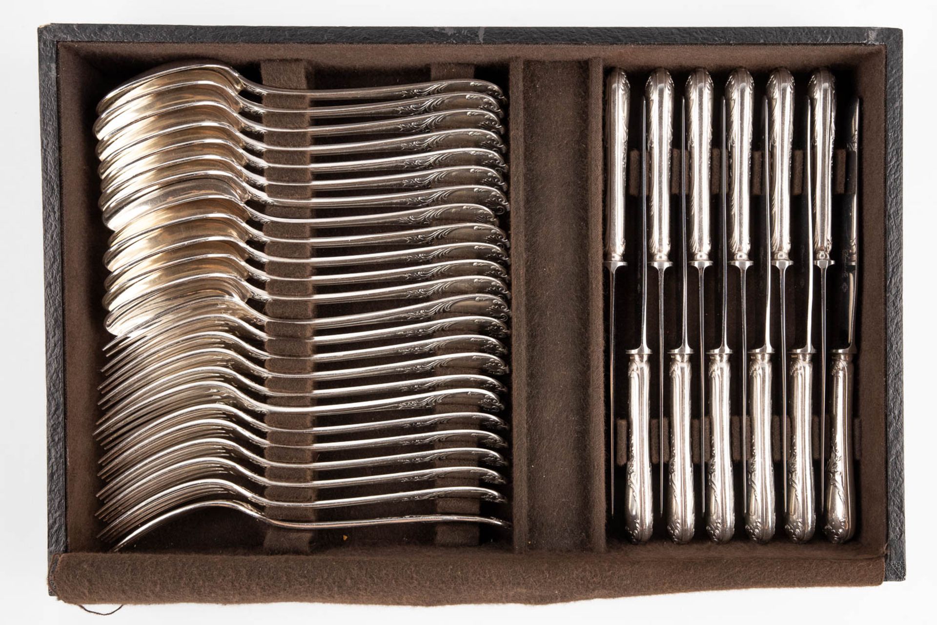 Christofle 'Marly' a 135-piece silver-plated cutlery in the original storage chest. (D:30 x W:47 x H - Image 18 of 18