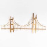 A wall decoration 'Golden Gate Bridge' in the style of Curtis Jere. (W:160 x H:74 cm)