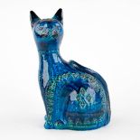 Aldo LONDI (1911-2003) 'Glazed Cat' For Bitossi. (D:11 x W:16 x H:28 cm)