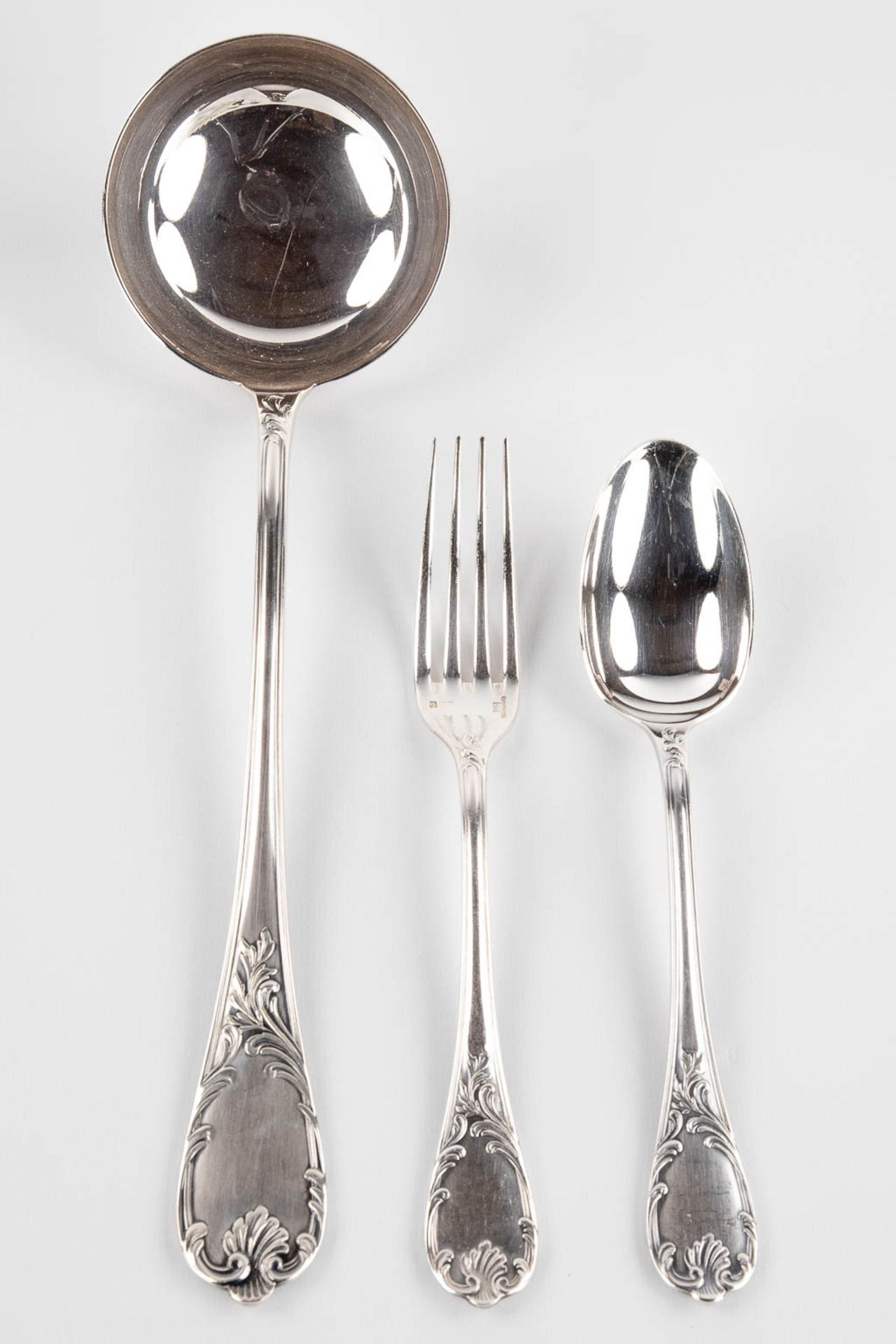 Christofle 'Marly' a 135-piece silver-plated cutlery in the original storage chest. (D:30 x W:47 x H - Image 3 of 18