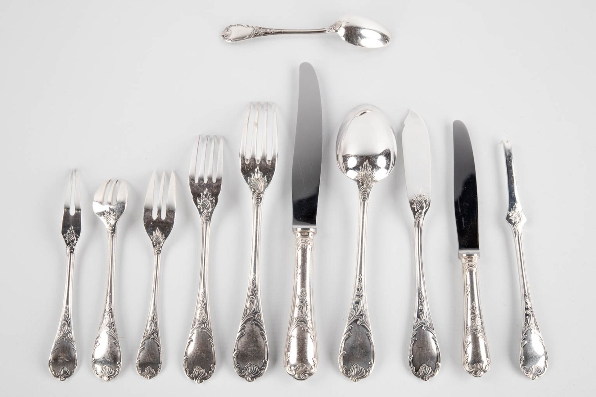 Christofle 'Marly' a 135-piece silver-plated cutlery in the original storage chest. (D:30 x W:47 x H - Image 9 of 18