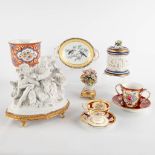 An assembled collection of porcelain items, Kaiser, Unterweissbach, Sèvres. 7 pieces. (D:16 x W:23 x