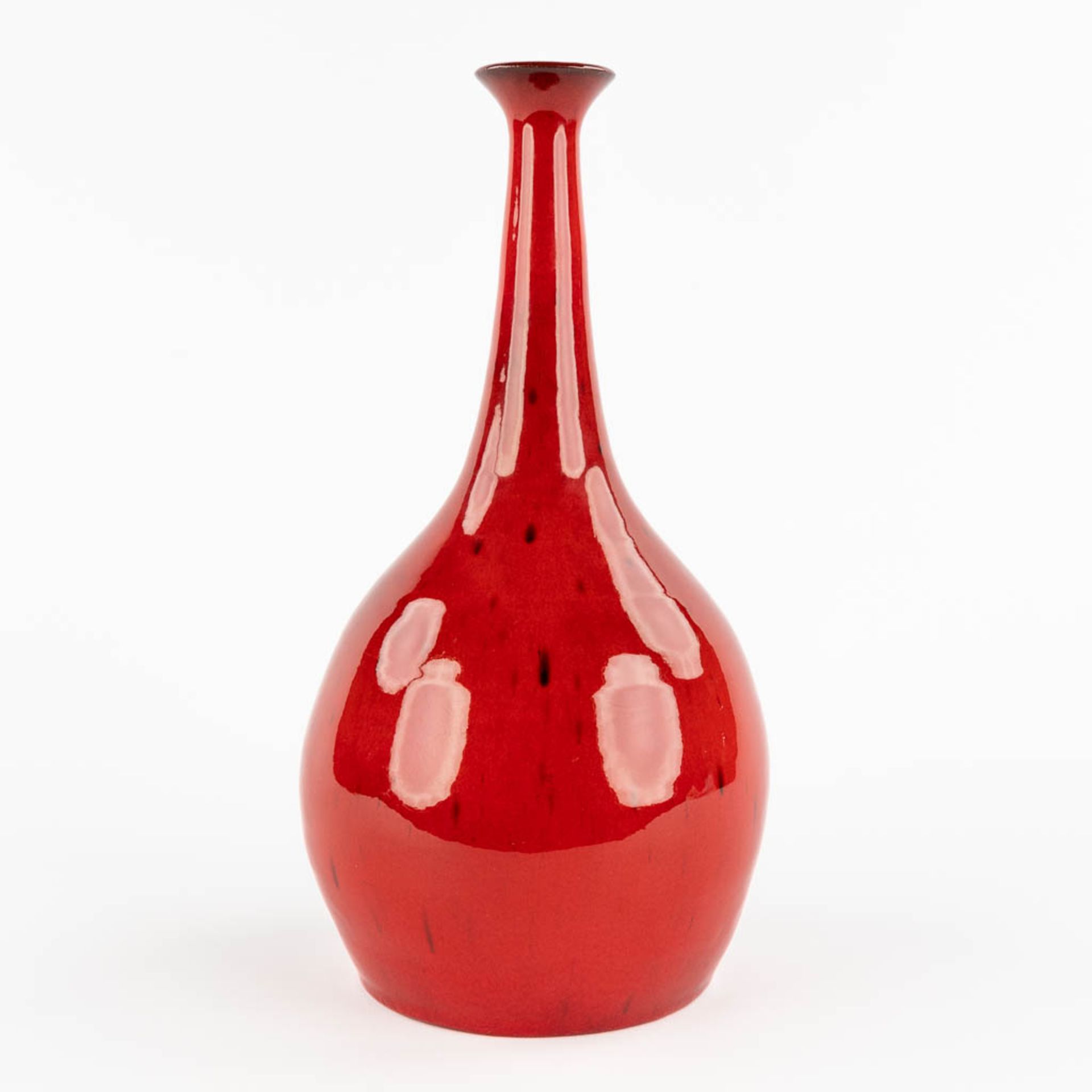 Léon GOOSSENS (XX) 'Vase' glazed ceramics. Circa 1960. (H:30 x D:15 cm) - Image 4 of 10