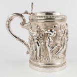 An antique silver-plated Trankard, Mappin Brothers, trophy for the Nagasaki Regatta, 1873. (D:12 x W