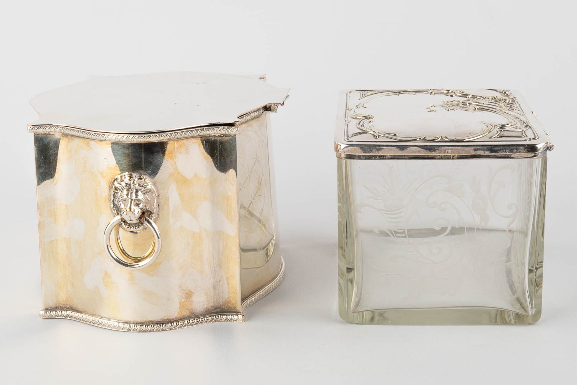 Four silver-plated storage boxes, ice-pails. (H:27 x D:20 cm) - Image 15 of 20