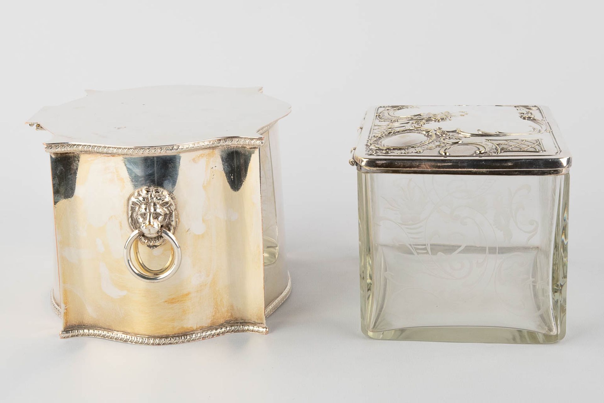 Four silver-plated storage boxes, ice-pails. (H:27 x D:20 cm) - Image 13 of 20