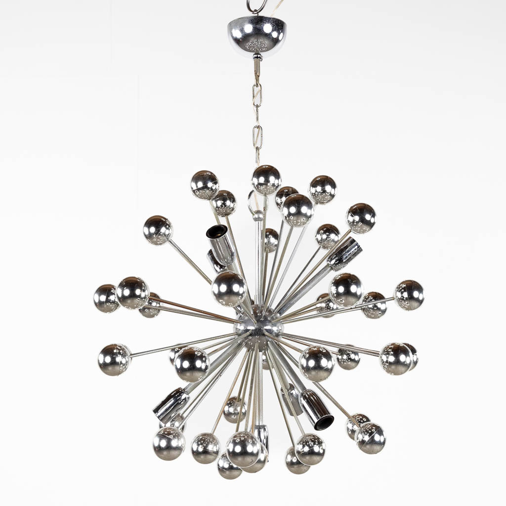 A mid-century 'Sputnik' ceiling lamp, circa 1970. (D:50 cm)