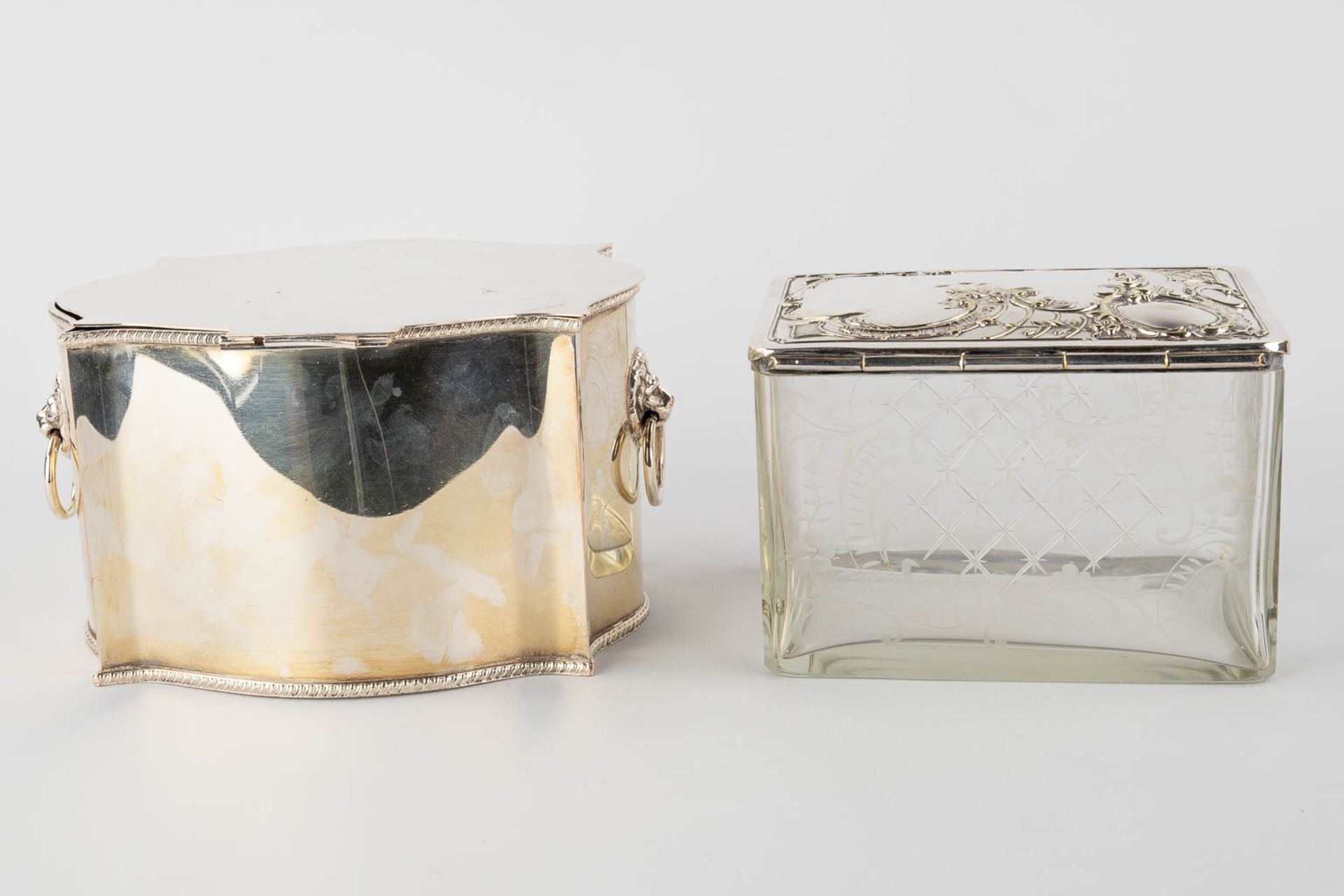 Four silver-plated storage boxes, ice-pails. (H:27 x D:20 cm) - Image 14 of 20