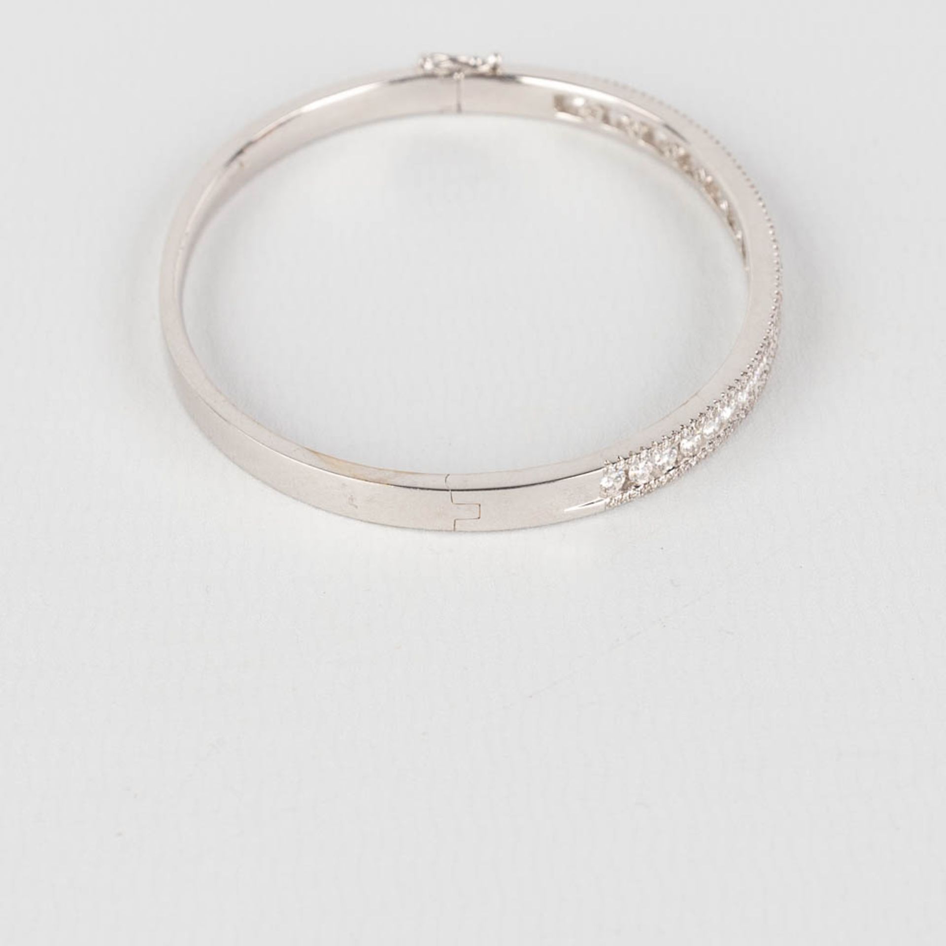 A bracelet, 18kt white gold with brilliants, appr. 2,18ct. 20,41g. - Bild 6 aus 9
