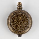 A storage bottle, Kashmir, India, 19th C. (D:4,5 x W:10 x H:13,5 cm)