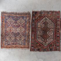 Two Oriental hand-made Kelim, Kaukasus. (D:206 x W:151 cm)