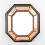 A decorative Italian mirror. 20th C. (W:69 x H:75 cm)
