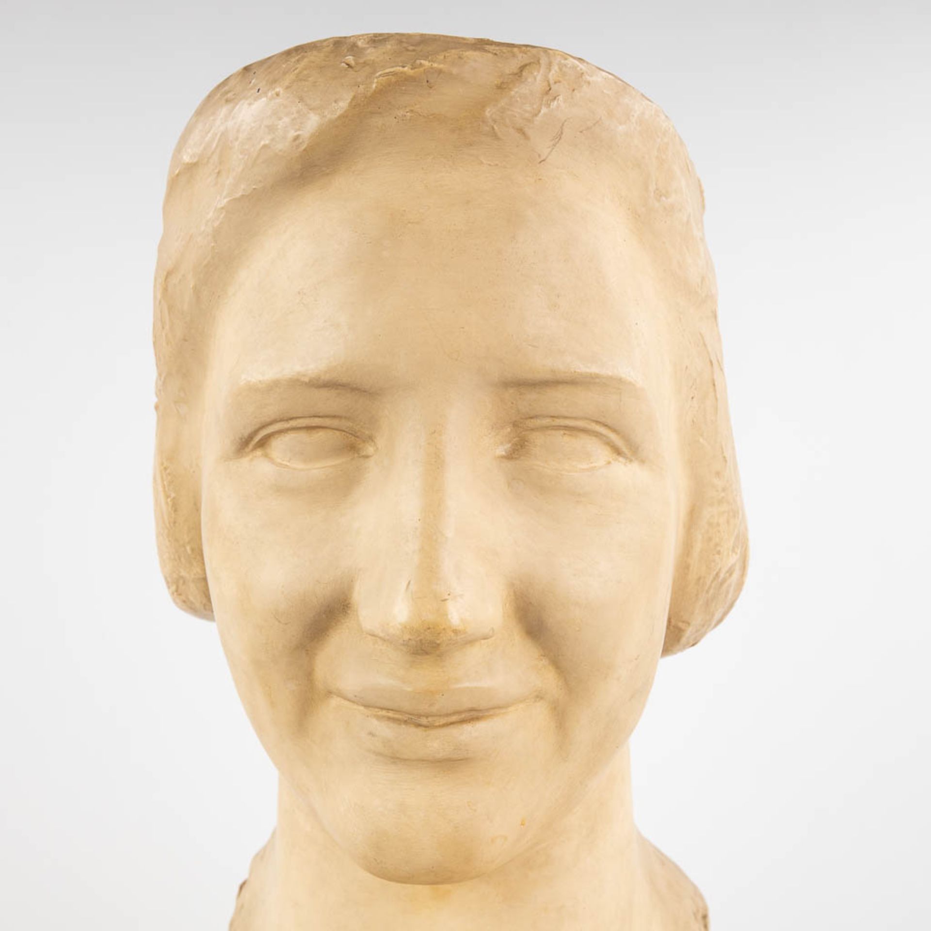 George MINNE (1866-1941) 'Bust of a Lady' patinated plaster. 1927. (D:30 x W:28 x H:52 cm) - Bild 7 aus 12