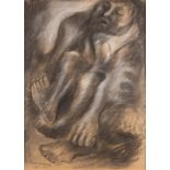 Willem VERMANDERE (1940) 'Figurine' gouache on paper. (W:80 x H:108 cm)