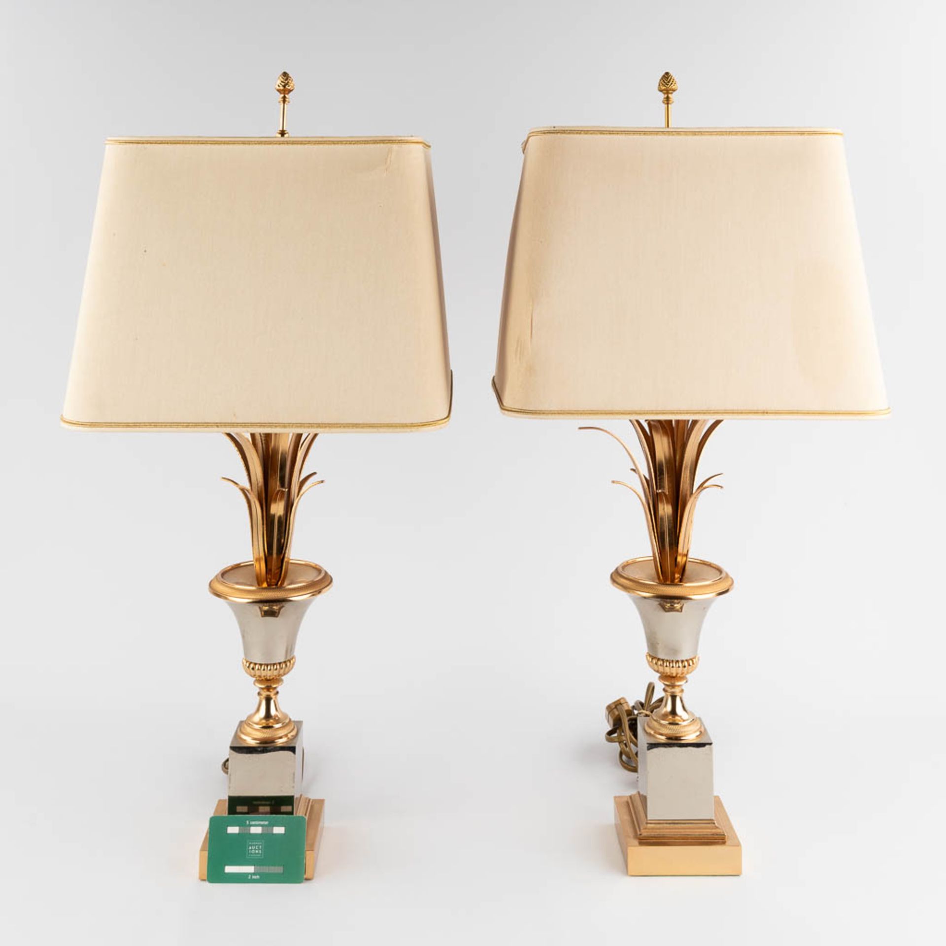 Boulanger S.A., A pair of table lamps, Hollywood Regency style. 20th C. (D:33 x W:33 x H:74 cm) - Bild 2 aus 13