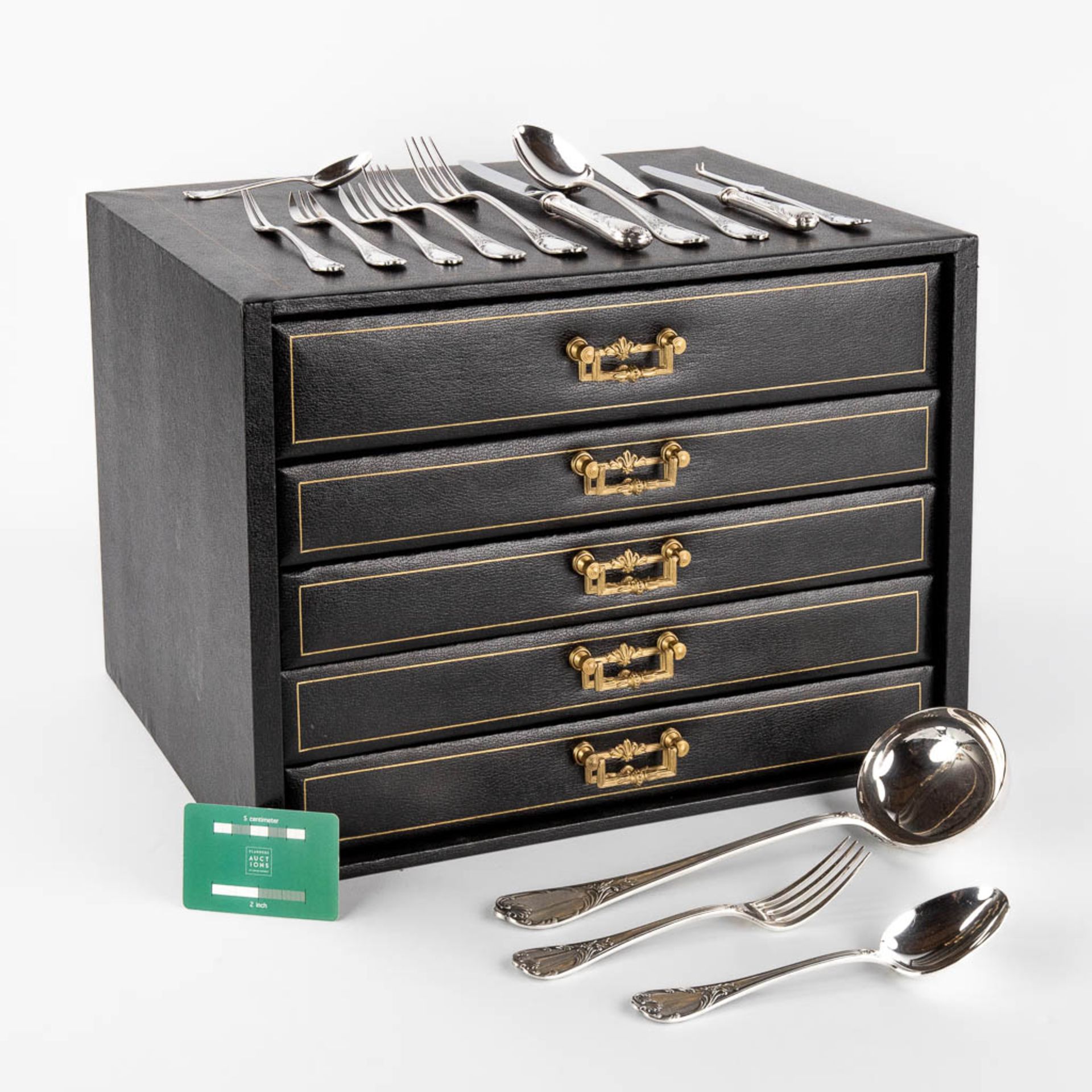 Christofle 'Marly' a 135-piece silver-plated cutlery in the original storage chest. (D:30 x W:47 x H - Image 2 of 18