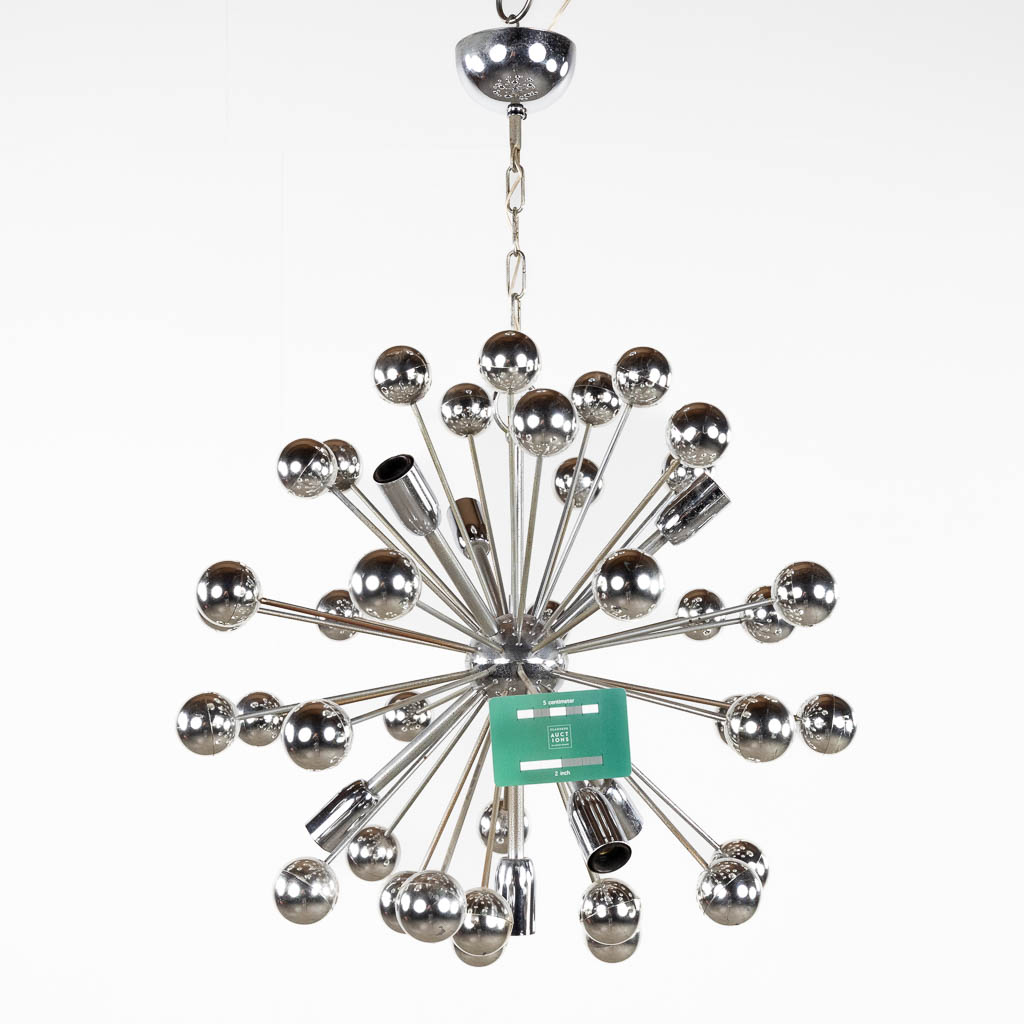 A mid-century 'Sputnik' ceiling lamp, circa 1970. (D:50 cm) - Bild 2 aus 9