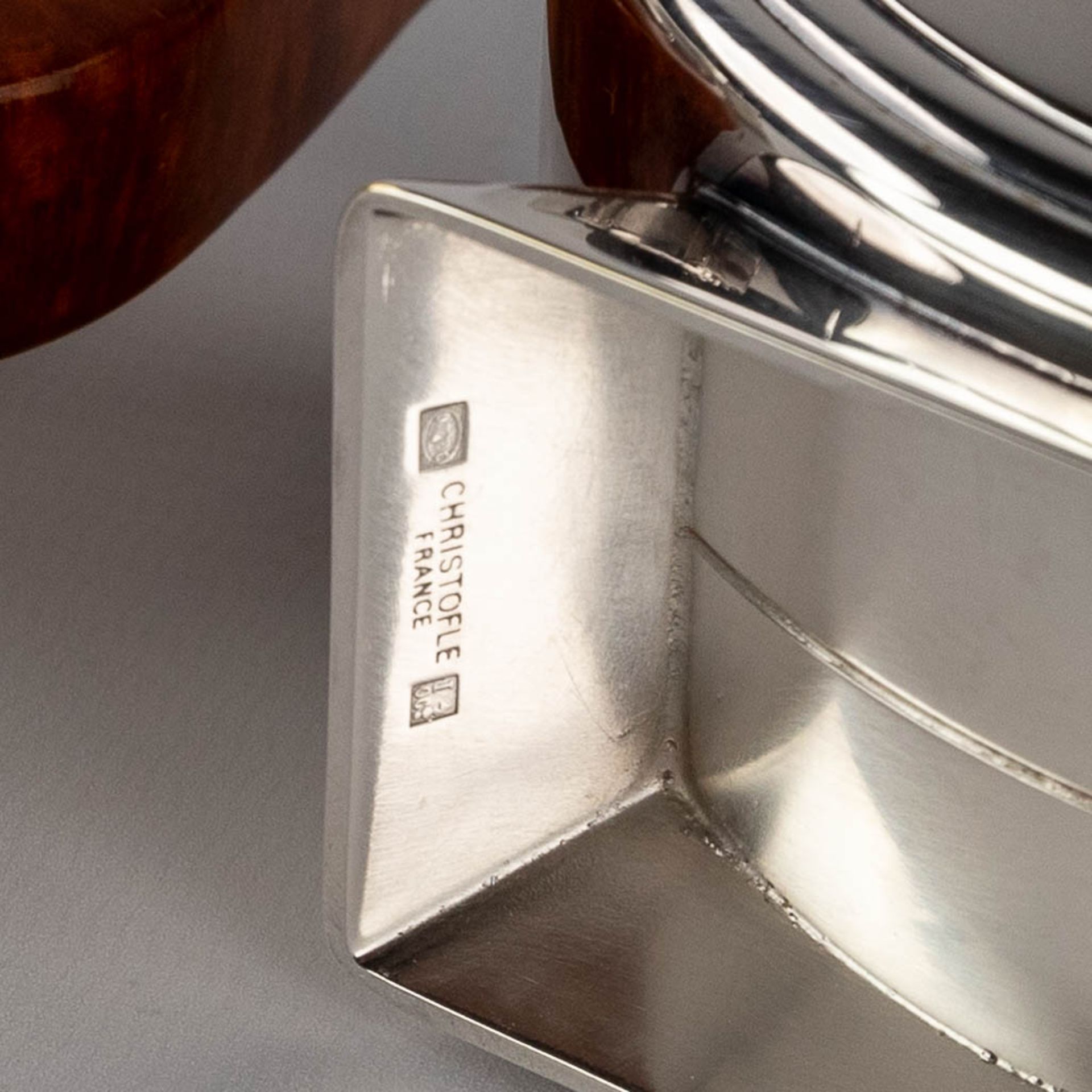 Christian FJERDINGSTAD (1891-1968) 'Tea service' silver-plated metal for Christofle. (D:38 x W:50 c - Image 16 of 17