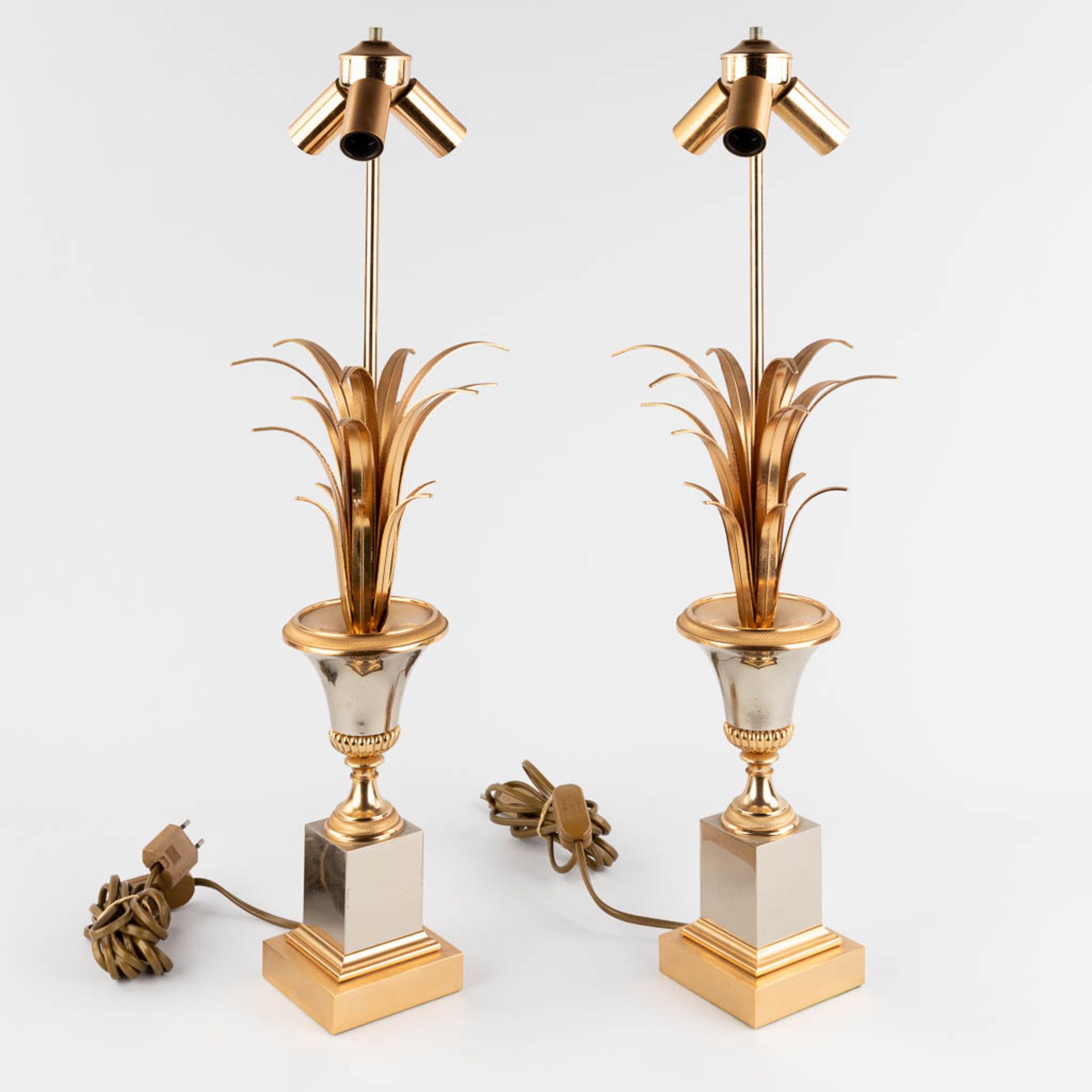 Boulanger S.A., A pair of table lamps, Hollywood Regency style. 20th C. (D:33 x W:33 x H:74 cm) - Bild 7 aus 13