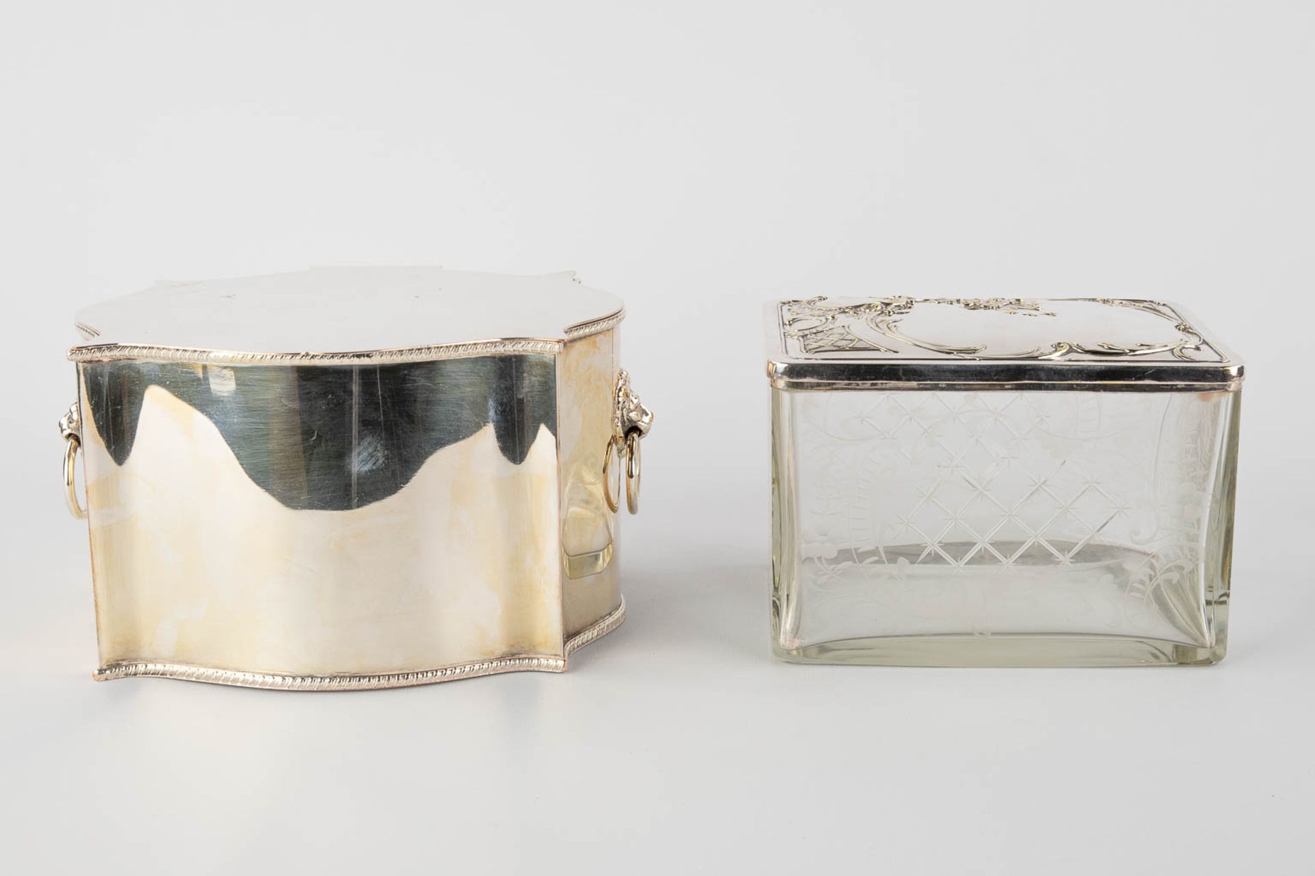 Four silver-plated storage boxes, ice-pails. (H:27 x D:20 cm) - Image 12 of 20