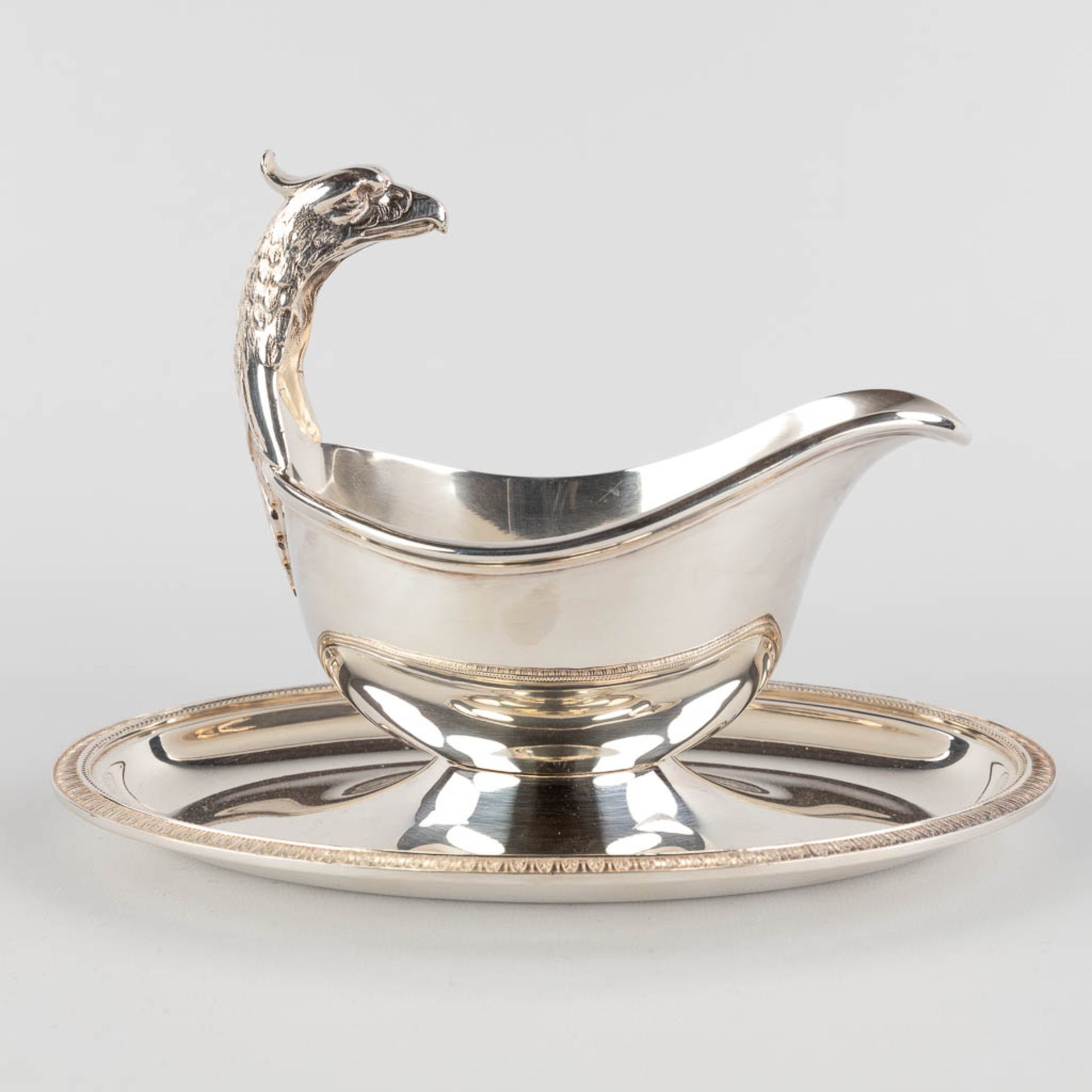 Christofle France, three pieces of silver plated serving accessories. (D:32 x W:45 cm) - Image 9 of 16