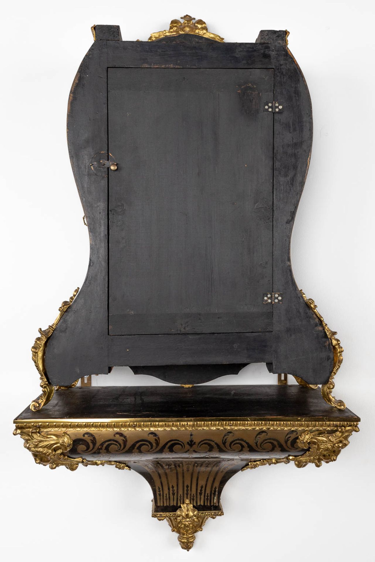 A large Cartel clock on a pedestal, Boulle Inlay, signed Gudin à Paris. 19th C. (D:24 x W:56 x H:145 - Image 16 of 16