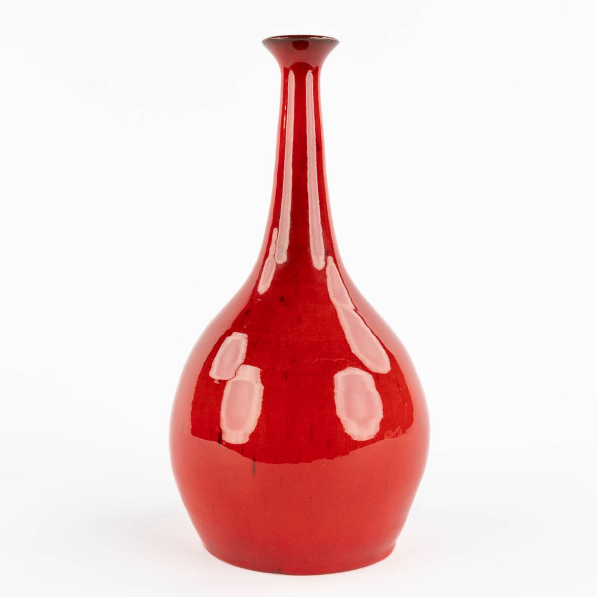 Léon GOOSSENS (XX) 'Vase' glazed ceramics. Circa 1960. (H:30 x D:15 cm) - Image 3 of 10