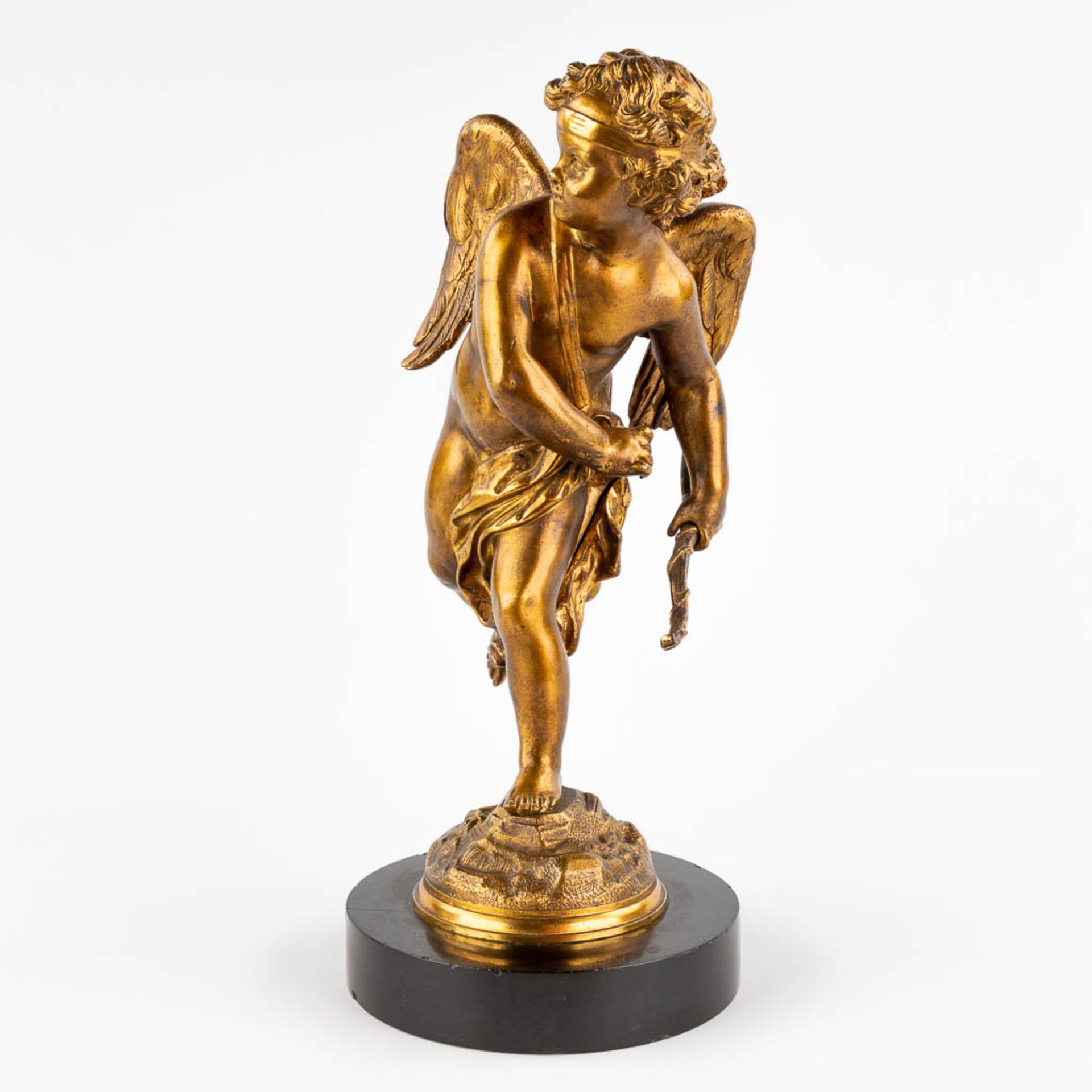 Charles Gabriel Sauvage LEMIRE (1741-1827) 'Amor' gilt bronze. (L:17 x W:15 x H:33 cm) - Bild 3 aus 11