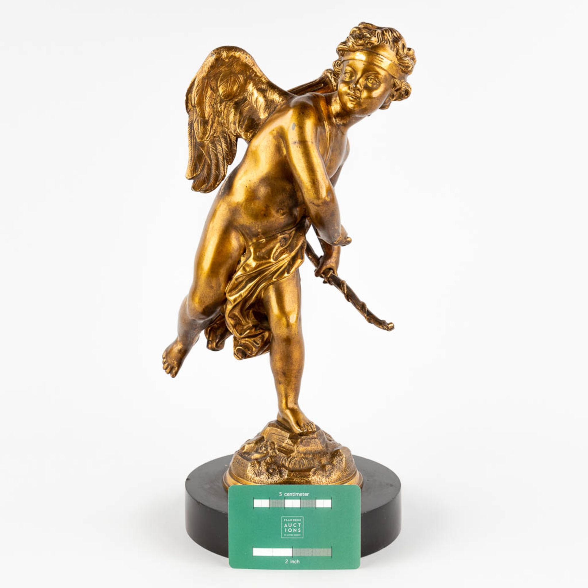 Charles Gabriel Sauvage LEMIRE (1741-1827) 'Amor' gilt bronze. (L:17 x W:15 x H:33 cm) - Bild 2 aus 11