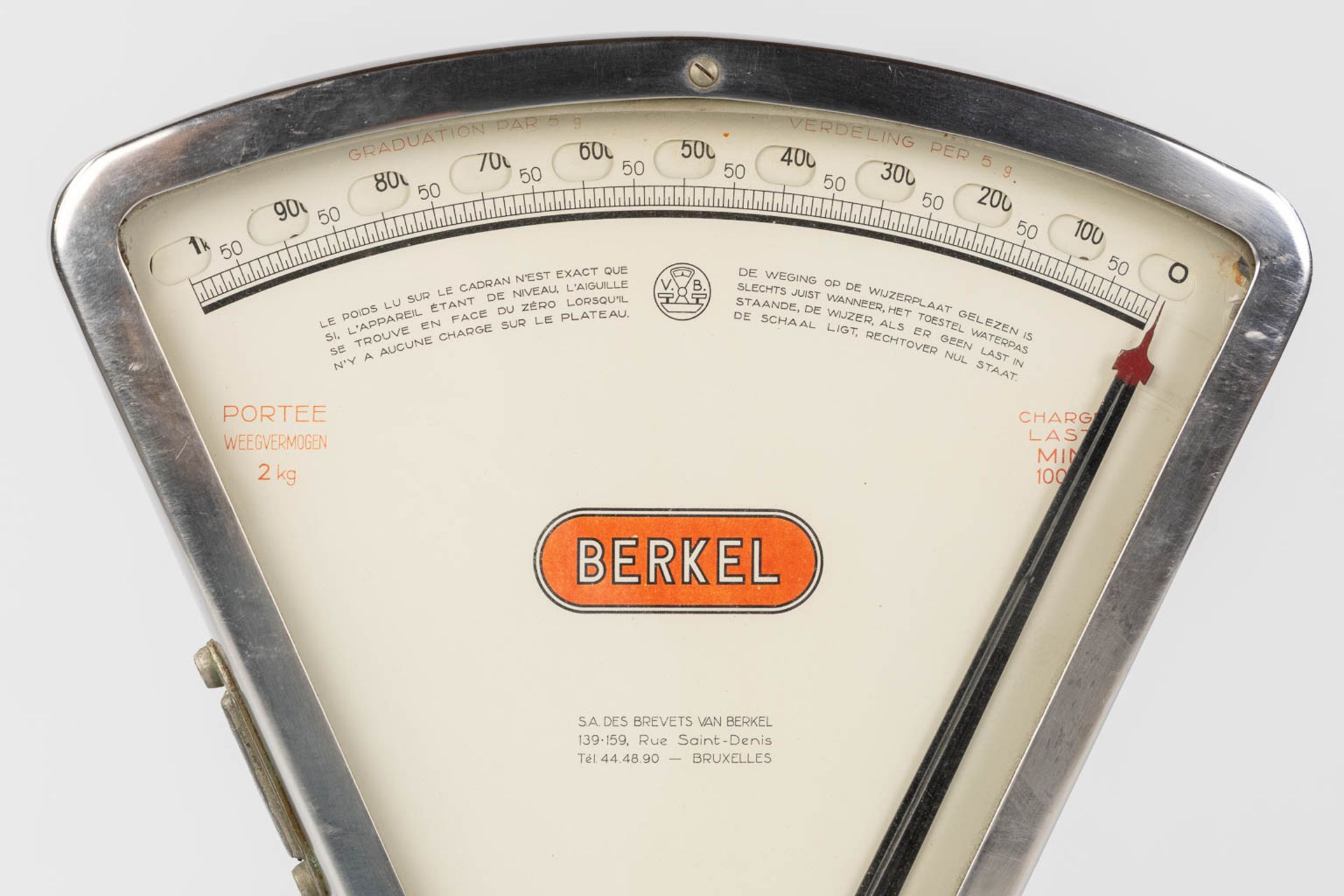 Berkel, two scales, enamelled and inox. (L:28 x W:55 x H:68 cm) - Image 15 of 15