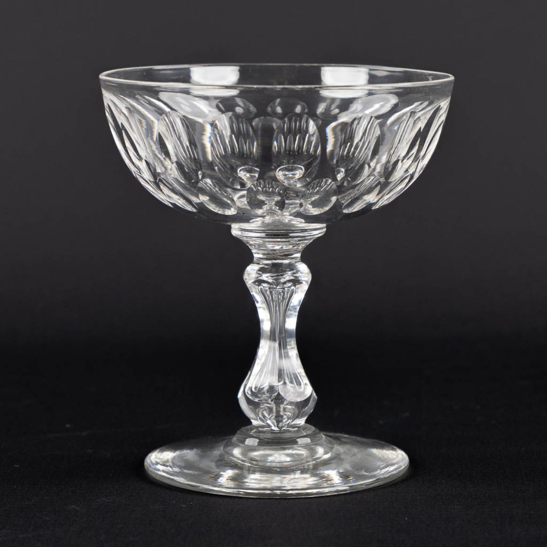 Val Saint Lambert, model Prince De Galles, a set of 24+1 crystal glasses. (H:10,5 x D:9,5 cm) - Image 5 of 8