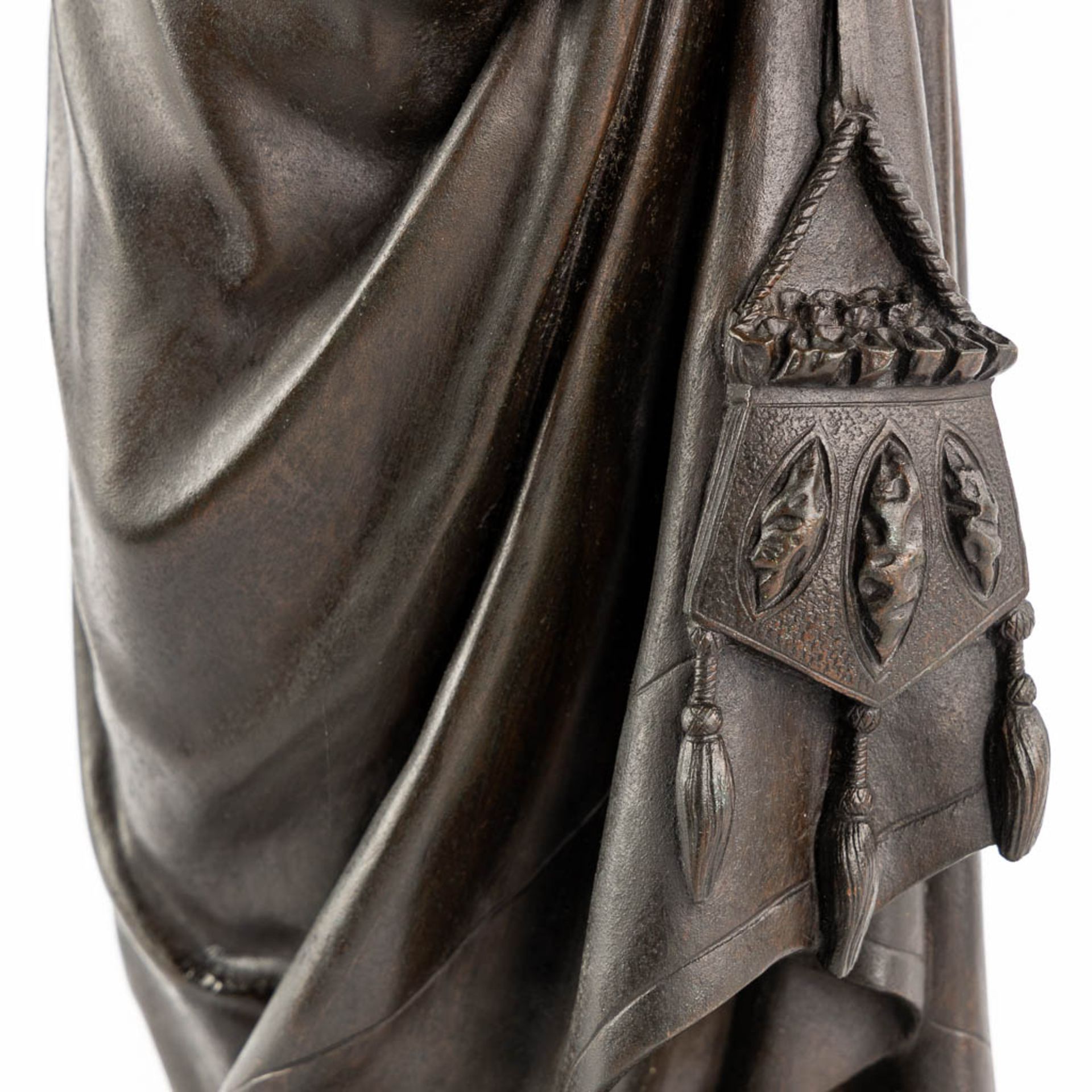Pierre Marie Franois OGE (1849-1912) 'Marguérite' patinated bronze. (H:62 x D:22 cm) - Bild 9 aus 10