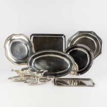 Sivar &amp; Wiskemann, a collection of serving accessories made of silver-plated metal. (L:28 x W:45