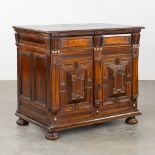 An antique two-door cabinet, Probably The Netherlands, 18th C. (L:60 x W:95 x H:84 cm)