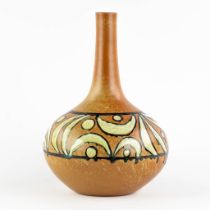 KERAMAR (XX) 'Vase with half-moon decor' glazed ceramics. (H:34 x D:24 cm)