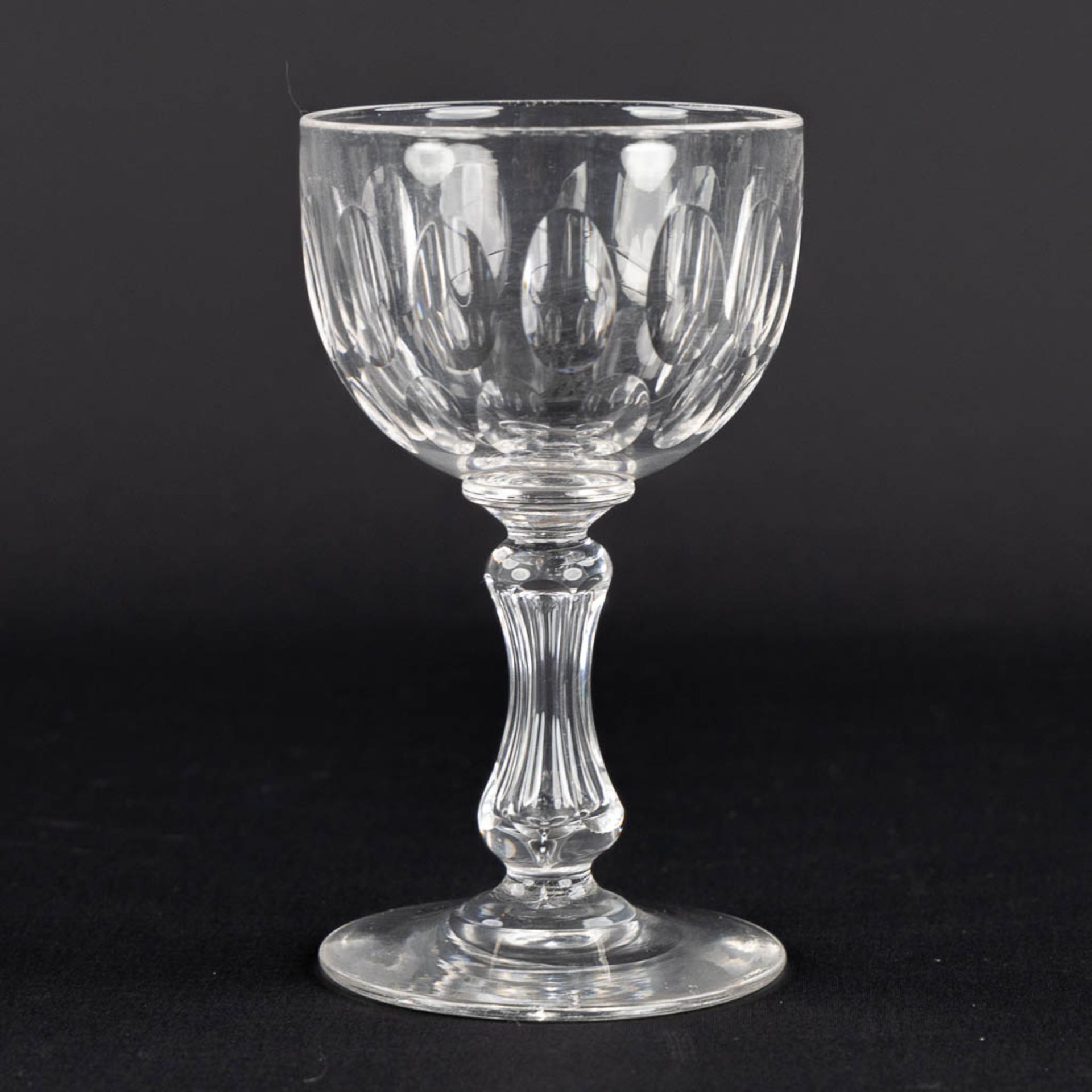 Val Saint Lambert, model Prince De Galles, a set of 24+1 crystal glasses. (H:10,5 x D:9,5 cm) - Image 7 of 8