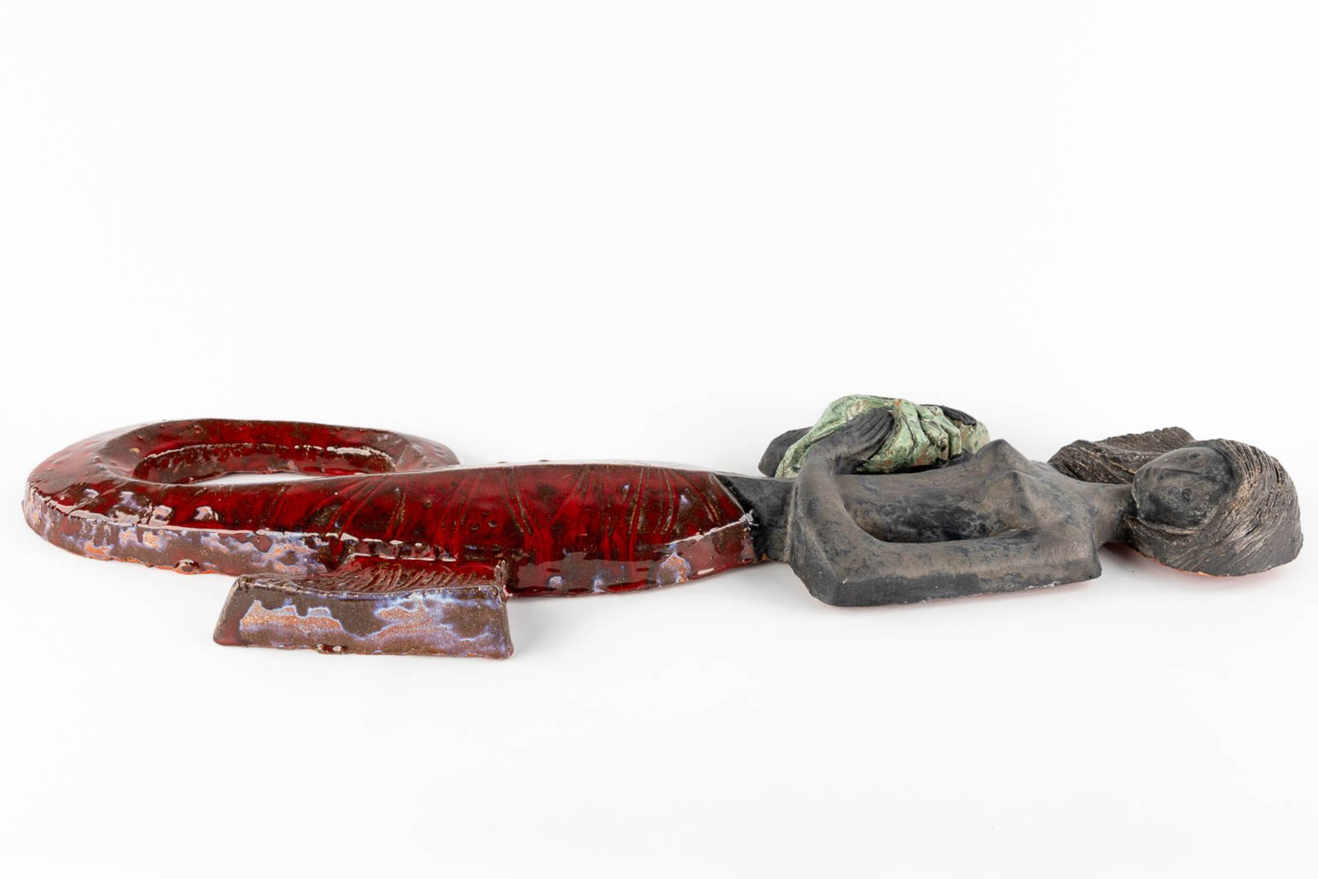 Rogier VANDEWEGHE (1923-2020) 'Mermaid' glazed ceramics for Amphora. (L:8 x W:25 x H:82 cm) - Image 7 of 11