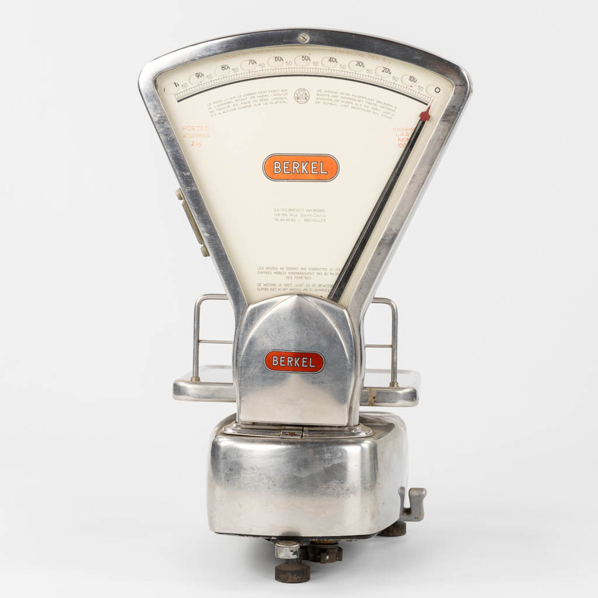Berkel, two scales, enamelled and inox. (L:28 x W:55 x H:68 cm) - Image 13 of 15