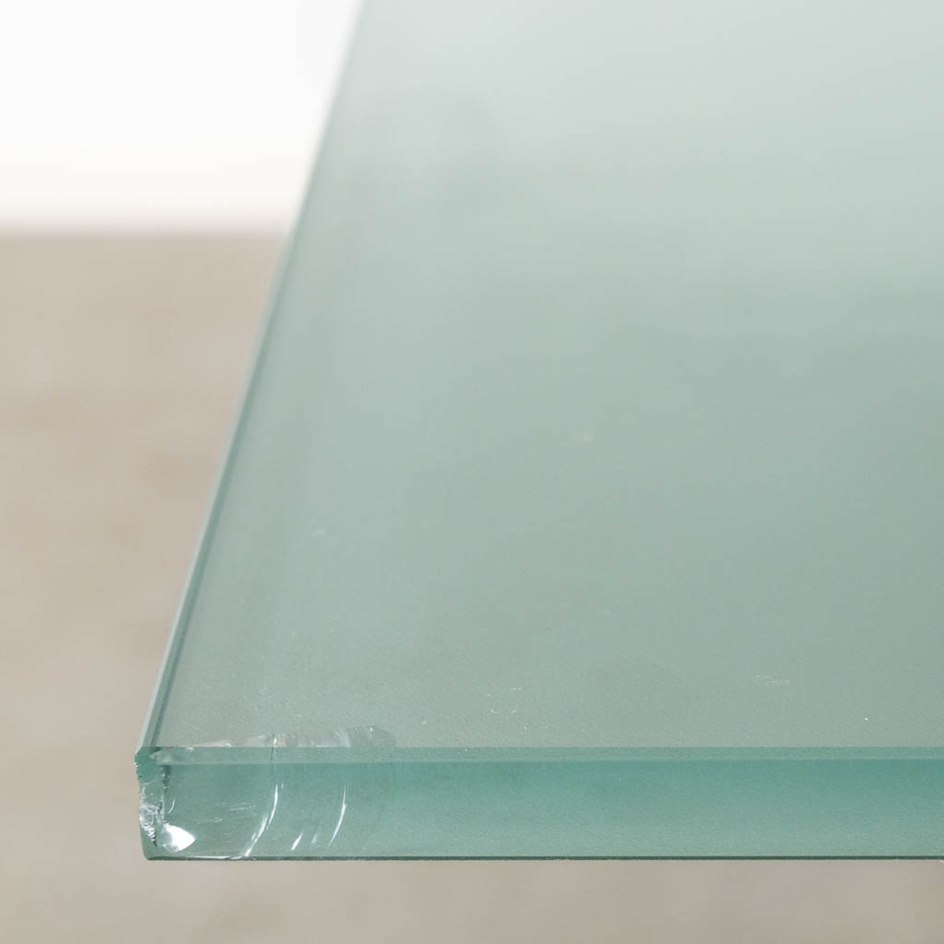 Lella & Massimo VIGNELLI (XX-XXI) 'Dining room table' Glass and metal. (L:160 x W:160 x H:72 cm) - Bild 11 aus 12