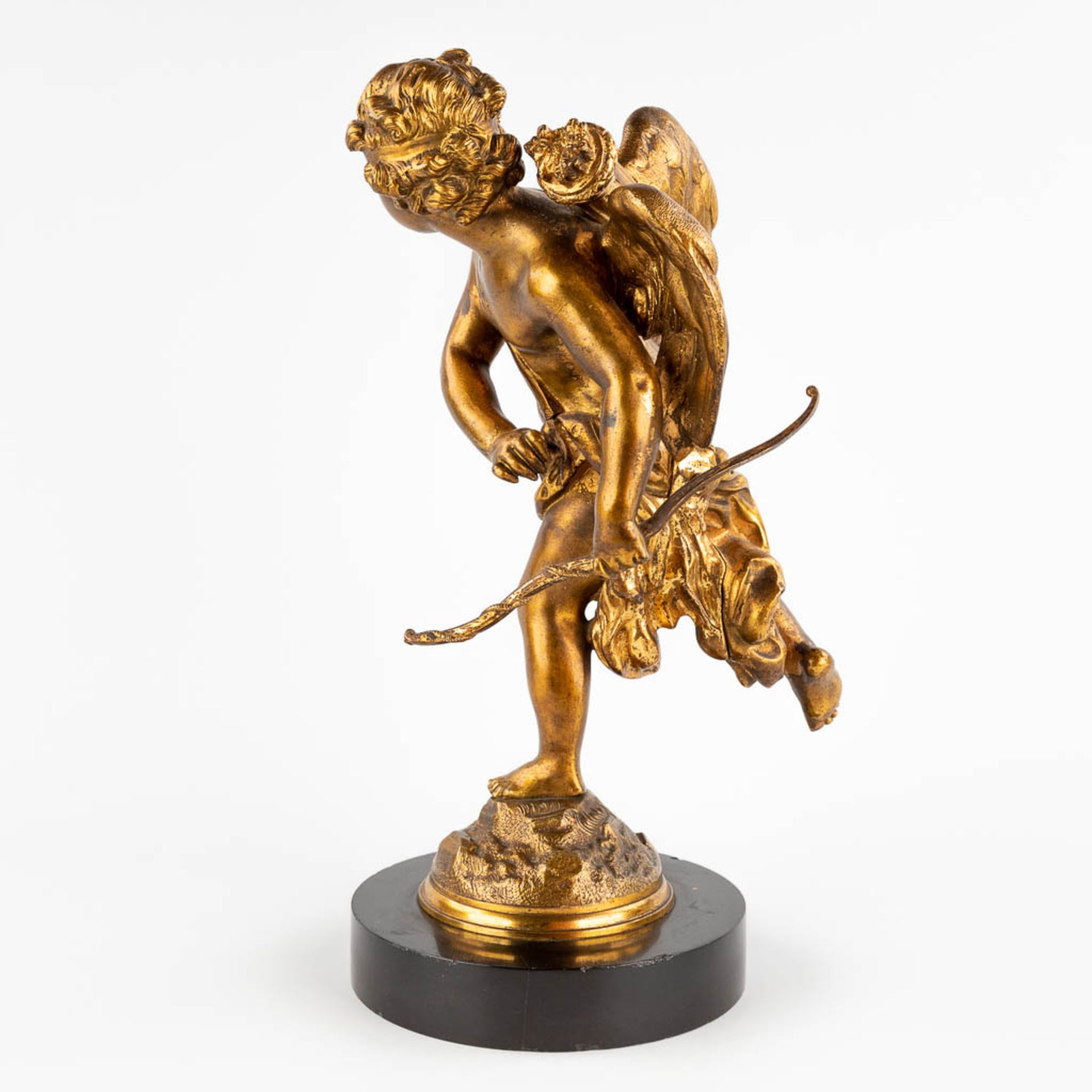 Charles Gabriel Sauvage LEMIRE (1741-1827) 'Amor' gilt bronze. (L:17 x W:15 x H:33 cm) - Bild 4 aus 11