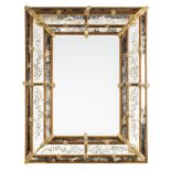 An antique 'Venetian Mirror'. Circa 1920. (W:98 x H:127 cm)