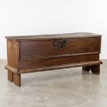 An antique chest. (L:54 x W:176 x H:80 cm)