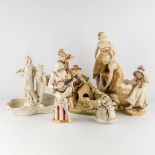 Royal Dux, a large collection of 7 figurines. (L:22 x W:25 x H:53 cm)