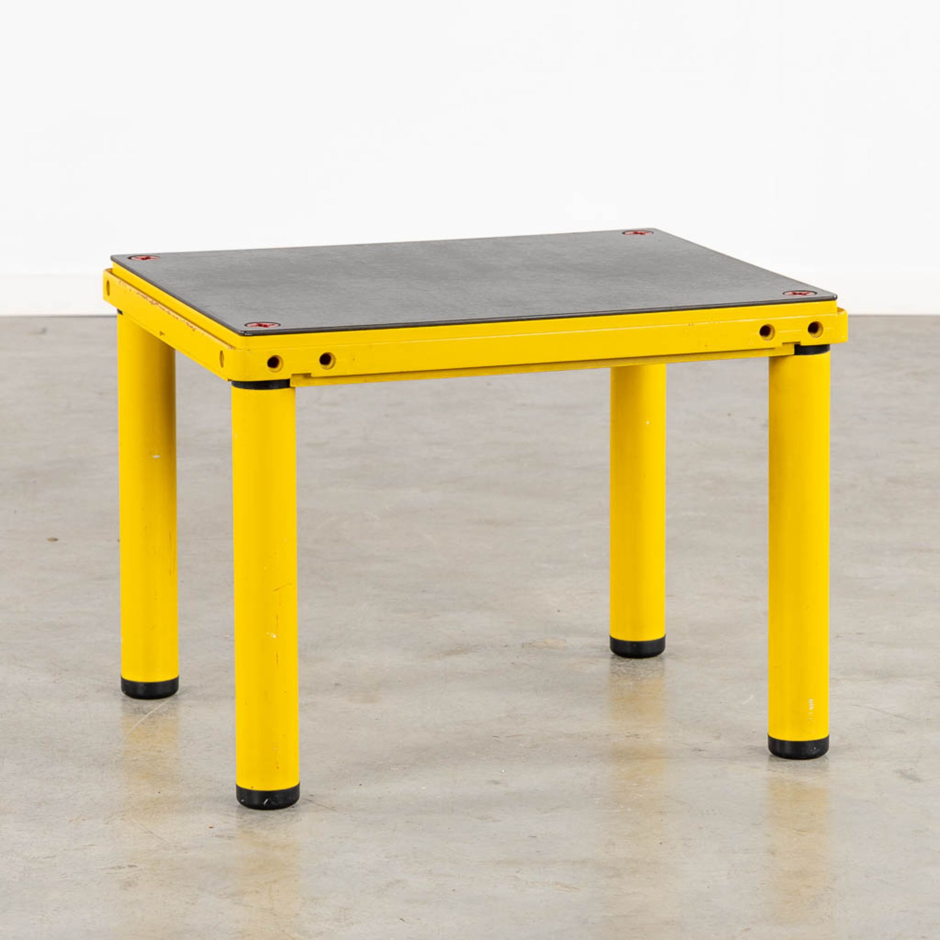 Kartell, a vintage table 'School System'. (L:52 x W:62 x H:46 cm)