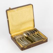 Delheid, a set of 22 pieces of silver cutlery. 1,22 kg. 800/1000.