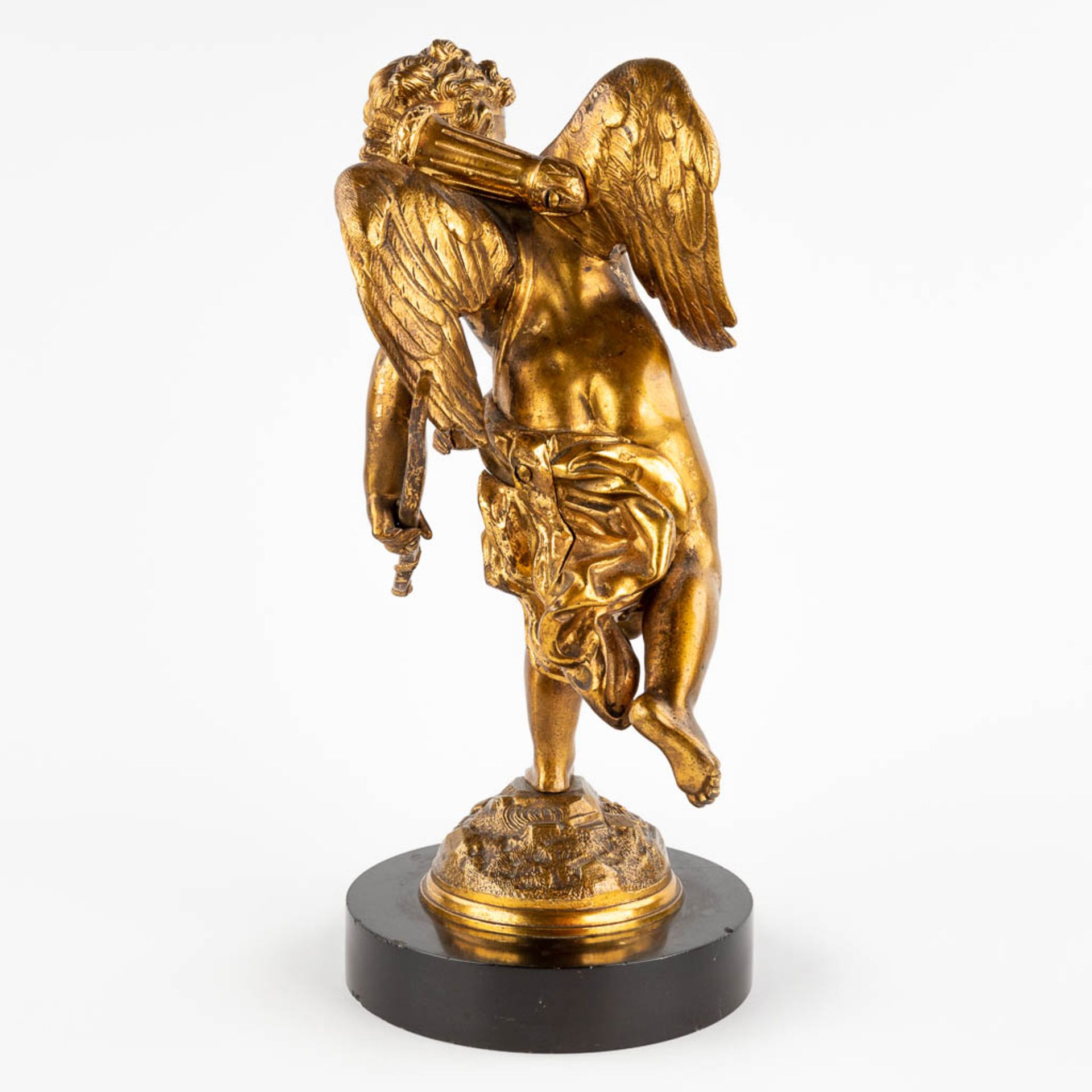 Charles Gabriel Sauvage LEMIRE (1741-1827) 'Amor' gilt bronze. (L:17 x W:15 x H:33 cm) - Bild 5 aus 11