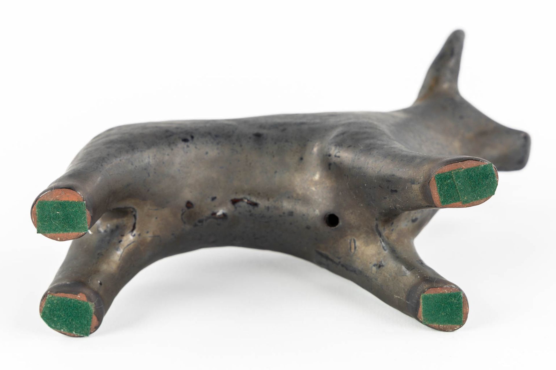 Rogier VANDEWEGHE (1923-2020) 'Bull' for Amphora. (L:7,5 x W:19 x H:18 cm) - Image 7 of 9