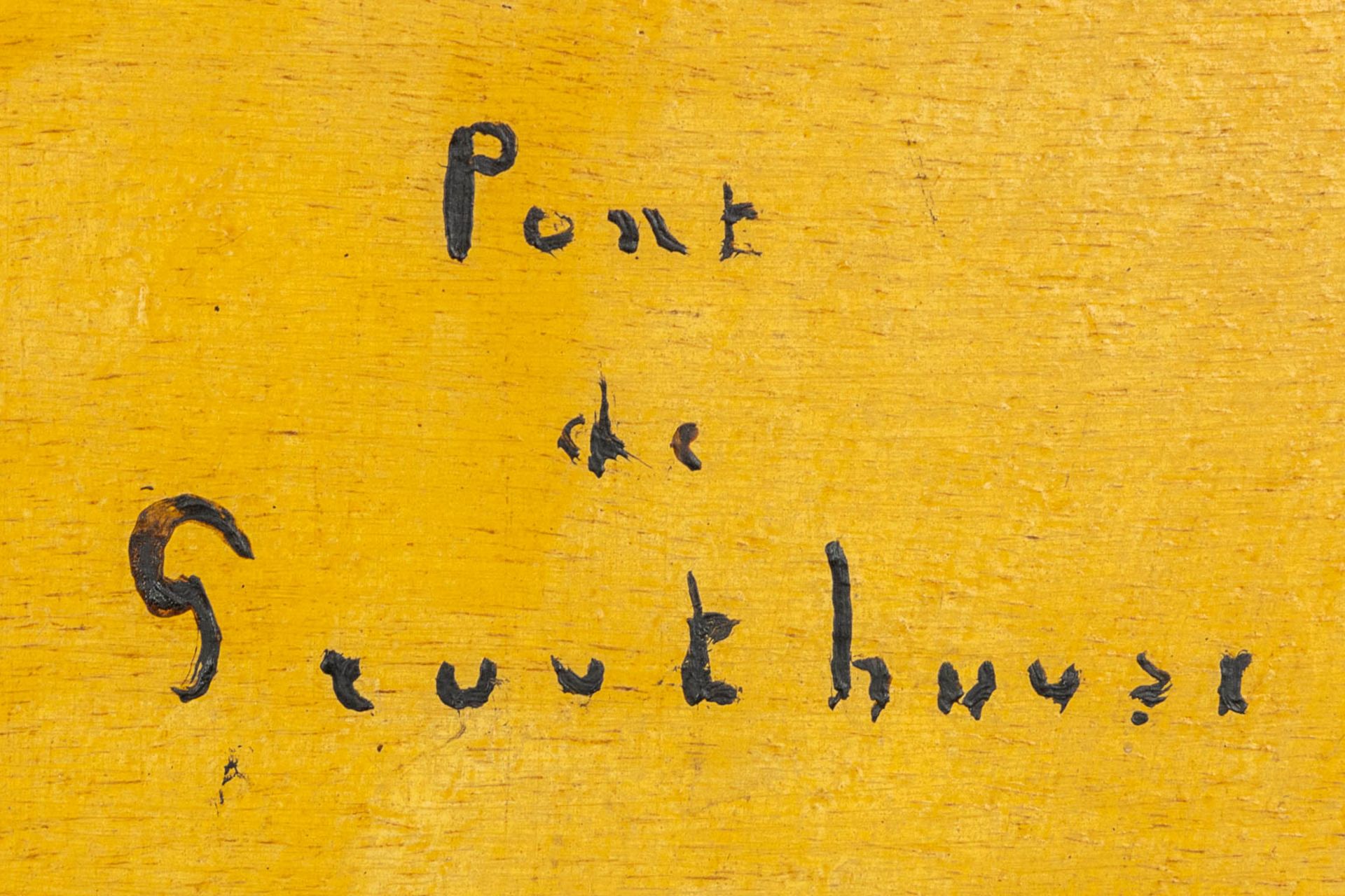 Charles Henri VERBRUGGHE (1877-1974) 'Pont De Gruuthuuse' oil on panel. (W:50 x H:60 cm) - Bild 9 aus 9